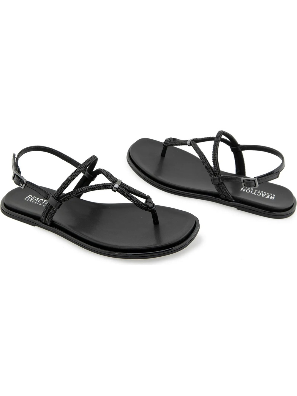 Kenneth Cole Reaction
Wali Black Crystal Thong Sandals - Picture 7 of 8